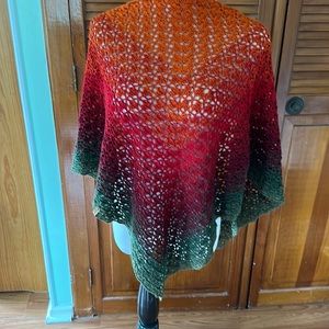 Handmade crochet shawl